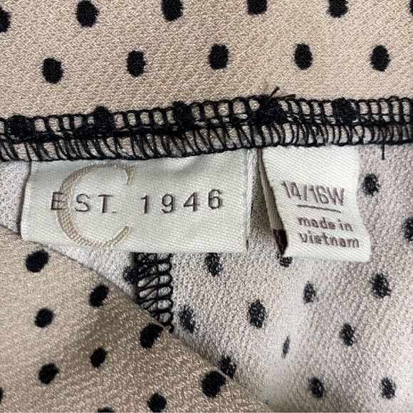 C est 1946 Black and Cream Women's Pants(Size 14/16 W) - Picture 6 of 6